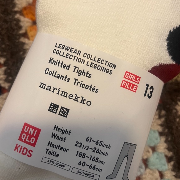 Marimekko and Uniqlo collab limited edition Kids tights NWT - Picture 3 of 5